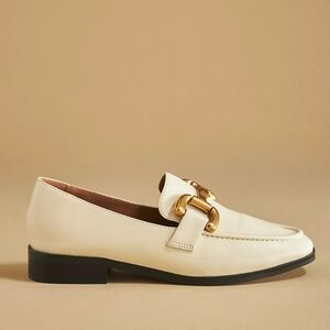 Anthropologie Bibi Lou Zagreb leather loafers - ivory